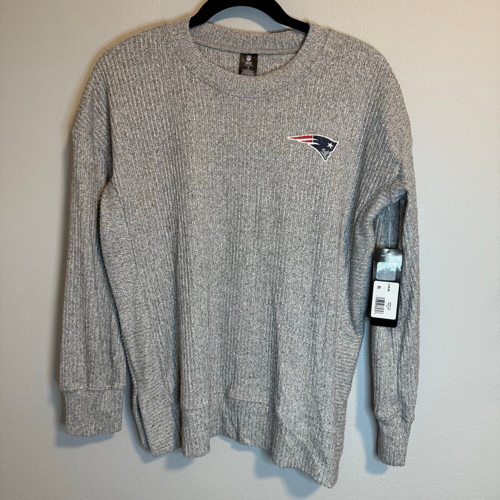 New England Patriots NFL Team Apparel Sleepwear Sweater Wmns Size S New NWT